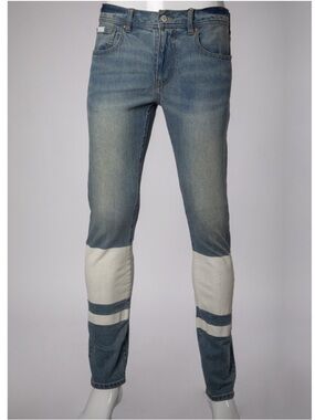 Armani Exchange Denim Jeans with White Panels